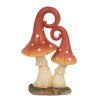 Clayre & Eef 6PR4160 Décoration champignon rouge orange 11x7x17 cm