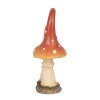 Clayre & Eef 6PR4160 Décoration champignon rouge orange 11x7x17 cm