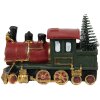 Clayre & Eef 6PR4335 Décoration Locomotive 11x5x7 cm vert rouge or