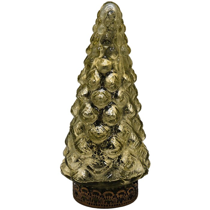 Clayre & Eef 6GL4560 Arbre de Noël avec LED Ø 8x16 cm