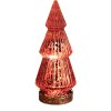 Clayre & Eef 6GL4569R Sapin de Noël avec LED rouge Ø 7x16 cm