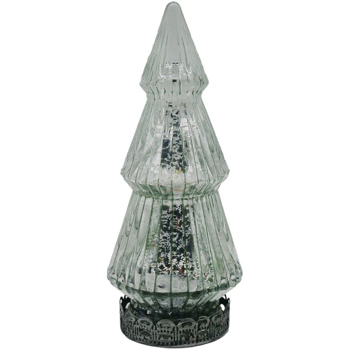 Clayre & Eef 6GL4569ZI Arbre de Noël avec LED Ø 7x16 cm