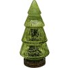 Clayre & Eef 6GL4602 Arbre de Noël avec LED Vert Ø 8x16 cm