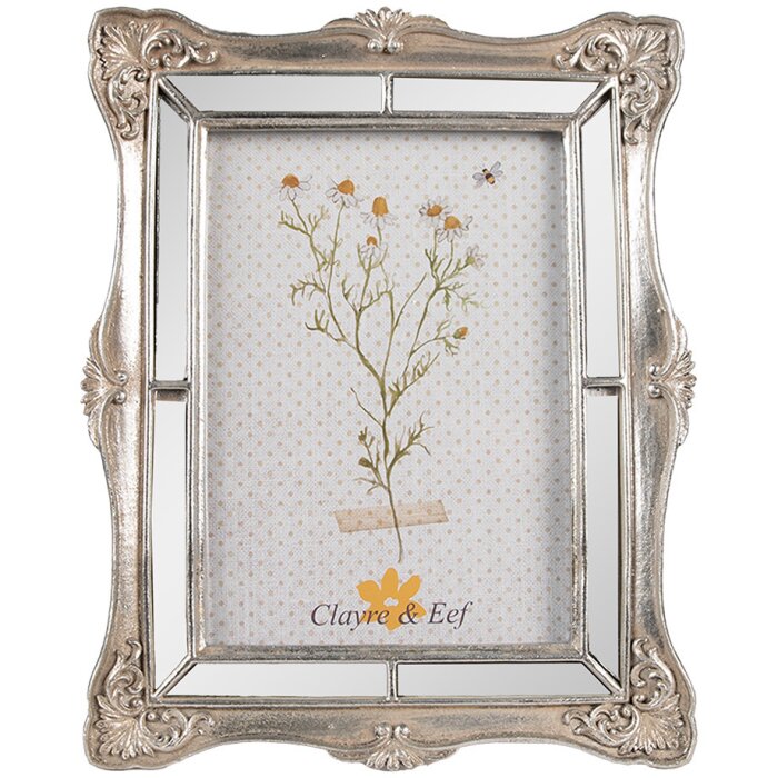 Clayre & Eef 2F1113 Cadre photo couleur argent 20x2x24 cm 13x18 cm