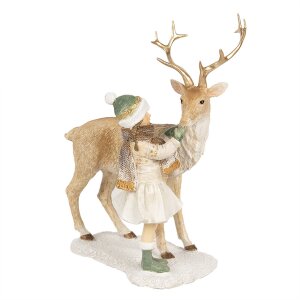 Clayre & Eef 6PR4187 Décoration enfant avec cerf 17x12x22 cm