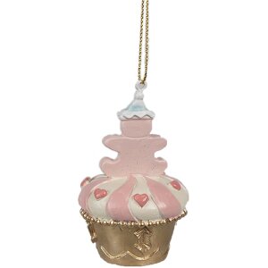 Clayre & Eef 6PR4207 Pendentif biscuit rose...