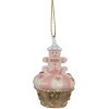 Clayre & Eef 6PR4207 Pendentif biscuit rose doré Ø 5x8 cm