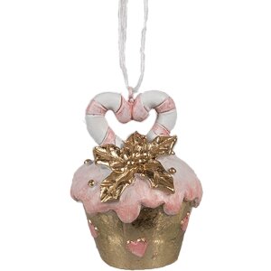 Clayre & Eef 6PR4210 Pendentif biscuit rose...