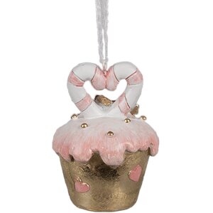 Clayre & Eef 6PR4210 Pendentif biscuit rose...