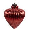 Clayre & Eef 6GL4548L Boule de Noël rouge Ø 13x17 cm