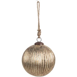 Clayre & Eef 6GL4549M Boule de Noël Ø 12x12 cm Or