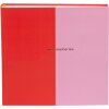 Goldbuch Album photo Coloration Rouge Rose 25x25 cm 60 pages Feuilles de parchemin