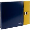 Goldbuch porte-documents Bella Vista moutarde 27x34 cm lin 5 poches