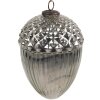 Clayre & Eef 6GL4540XL Boule de Noël argentée Ø 15x21 cm