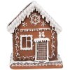 Clayre & Eef 6PR4346 Décoration LED Maison en pain dépices 13x13x15 cm 3xAAA