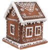 Clayre & Eef 6PR4346 Décoration LED Maison en pain dépices 13x13x15 cm 3xAAA