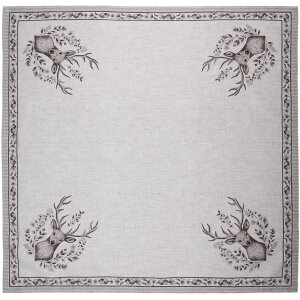 Clayre & Eef GTW01 Nappe motif cerf 100x100 cm