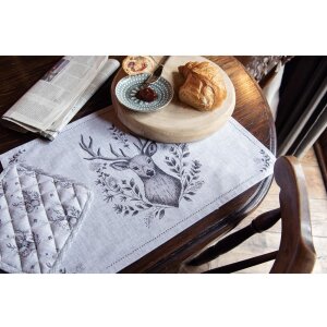 Clayre & Eef GTW42-2 Linge de cuisine motif cerf 50x70 cm