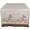 Clayre & Eef LFJ64 Chemin de table Champignons Beige Marron 50x140 cm