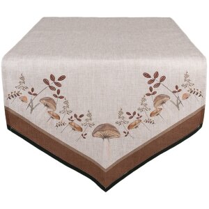 Clayre & Eef LFJ65 Chemin de table Champignons 50x160...