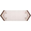 Clayre & Eef LFJ65 Chemin de table Champignons 50x160 cm Beige Marron