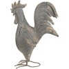 Clayre & Eef 6Y5611 Décoration Coq métal gris 30x14x40 cm