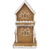 Clayre & Eef 6PR4193 Décoration Maison avec LED Marron Blanc 8x8x15 cm