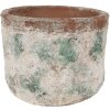 Clayre & Eef 6TE0530L Pot de fleurs Ø 18x15 cm Vintage vert