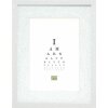 Deknudt S66KF1 Cadre photo en bois blanc avec passe-partout 30x30 cm 40x40 cm