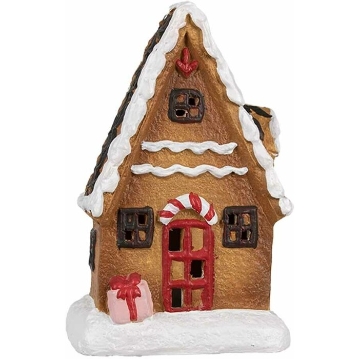 Clayre & Eef 6CE1771 Décoration de Noël Maison en pain dépices 10x7x15 cm