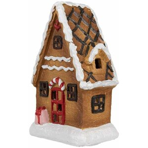 Clayre & Eef 6CE1771 Décoration de Noël Maison en pain dépices 10x7x15 cm