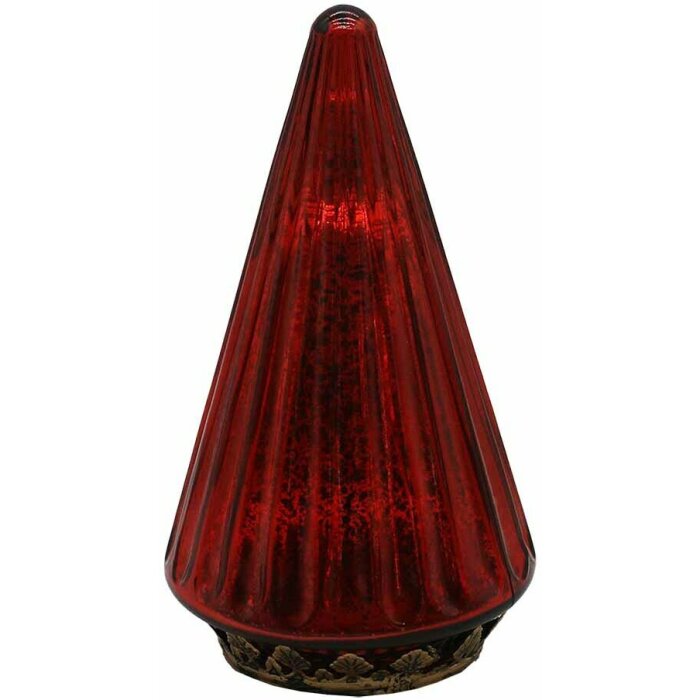 Clayre & Eef 6GL4571R Sapin de Noël avec LED rouge Ø 11x19 cm