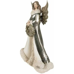 Clayre & Eef 6PR3958GG Ange figure décorative...