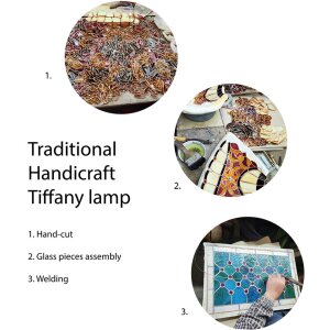 LumiLamp 5LL-5596 Abat-jour Tiffany Ø 25x25 cm