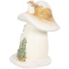 Clayre & Eef 6PR4186 Décoration champignon avec nains LED 13x12x15 cm