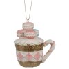 Clayre & Eef 6PR4209 Tasse à pâtisserie suspendue avec macarons 6x4x7 cm