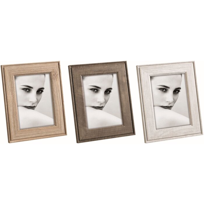 Mascagni A1557 Cadre photo MDF 13x18 15x20 Blanc Gris Chêne avec support