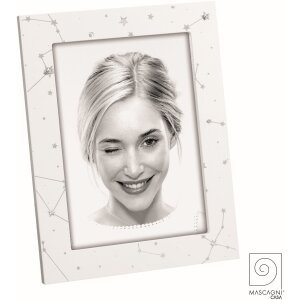 Mascagni Cadre pour portrait en bois A1572 Blanc Nature 13x18 cm 15x20 cm avec verre clair