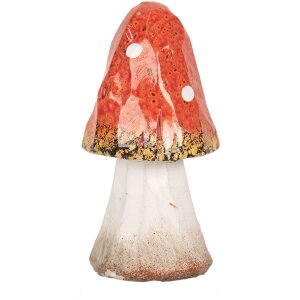 Clayre & Eef 6CE1750 Décoration champignon Ø 6x11 cm