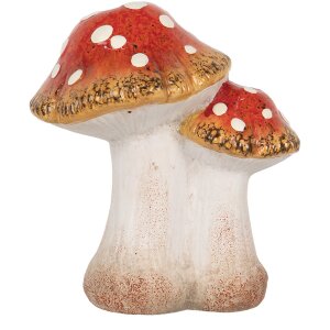 Clayre & Eef 6CE1751 Décoration champignons 14x11x17 cm