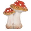 Clayre & Eef 6CE1751 Décoration champignons 14x11x17 cm