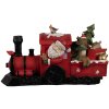 Clayre & Eef 6PR4178 Décoration Locomotive Père Noël LED 19x7x10 cm