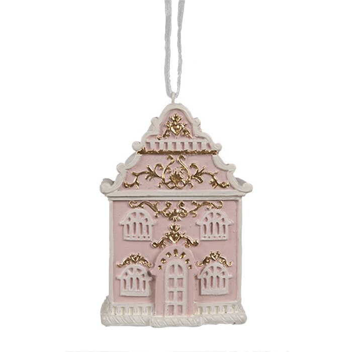 Clayre & Eef 6PR4205 Décoration Pendentif Maison 6x4x9 cm