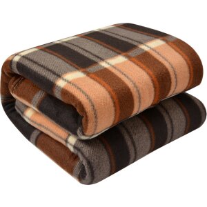 Clayre & Eef KT060.153 Plaid Beige Marron 180x200 cm...