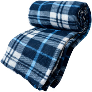 Clayre & Eef KT060.155 Plaid 180x200 cm bleu blanc...