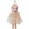 Clayre & Eef TW0613 Pendentif décoratif Cochon 10x9x30 cm Beige