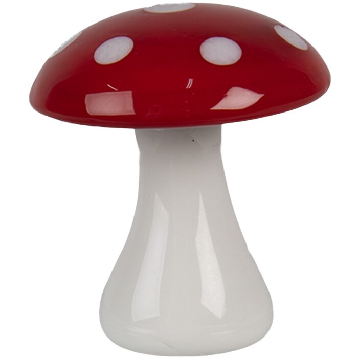 Clayre & Eef 6GL4675 Décoration champignon Ø 4x4 cm