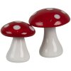 Clayre & Eef 6GL4675 Décoration champignon Ø 4x4 cm