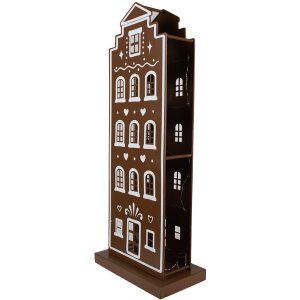 Clayre & Eef 5Y1251 LED Décoration Maison Marron Blanc 31x16x75 cm style rustique