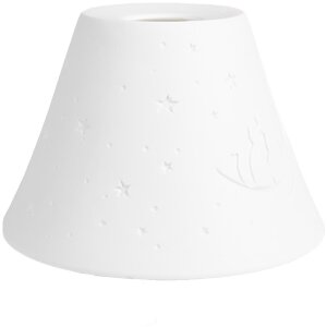 Clayre & Eef 6LAK0544 Abat-jour blanc Ø 15x10...